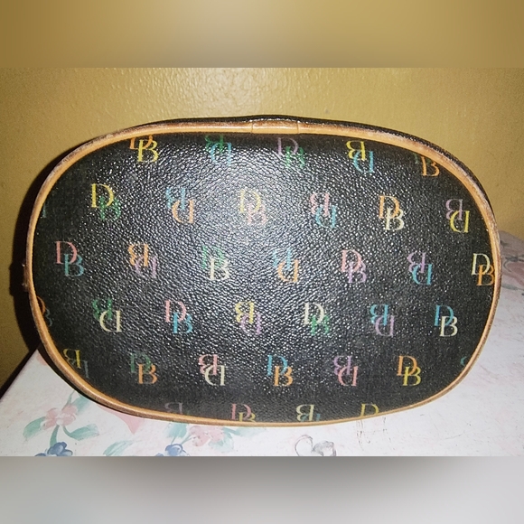 Vintage Dooney & Bourke Rainbow Monogram Hobo - Picture 7 of 12